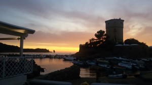 Torre di Campese al tramonto