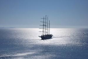 Veliero alla Spiaggia delle Cannelle